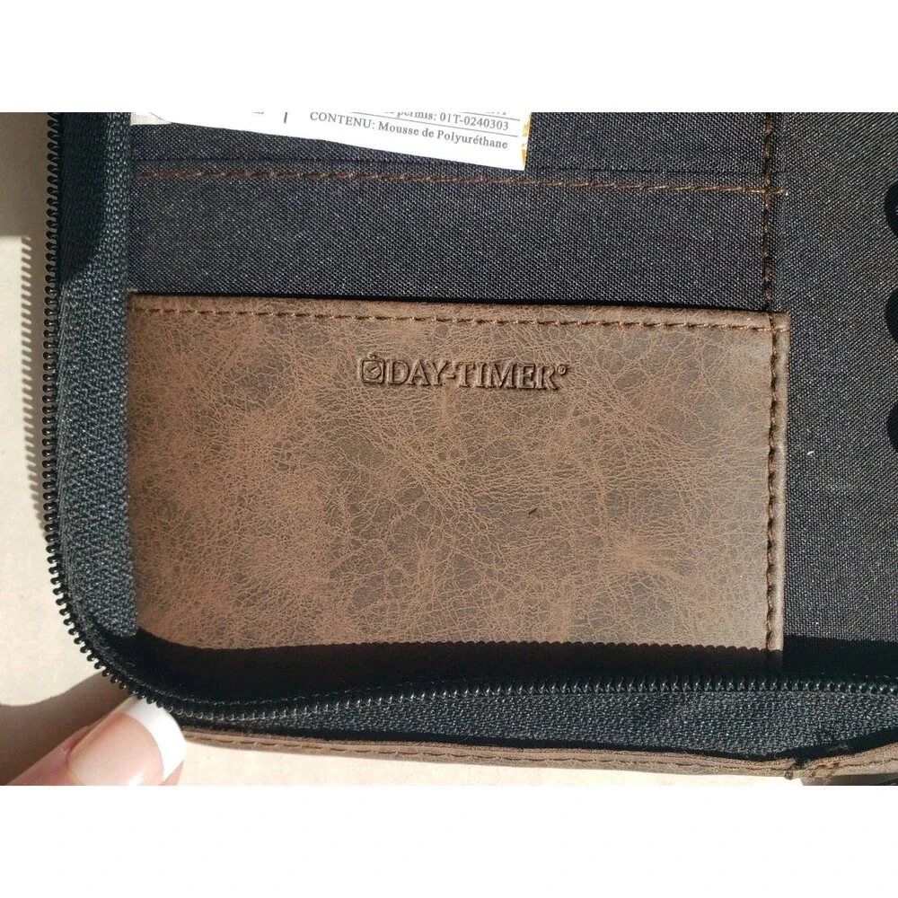 Day-Timer Brown 6 Ring Planner Organizer 8.5